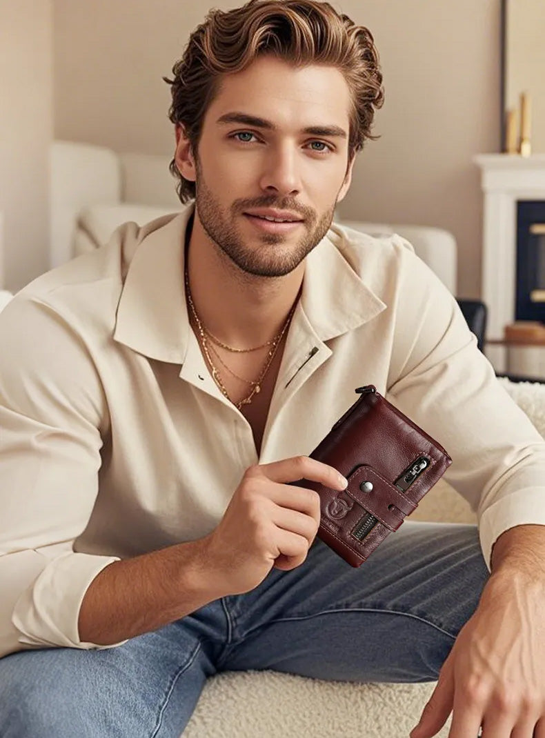 BullCaptain Premium Leather Wallet