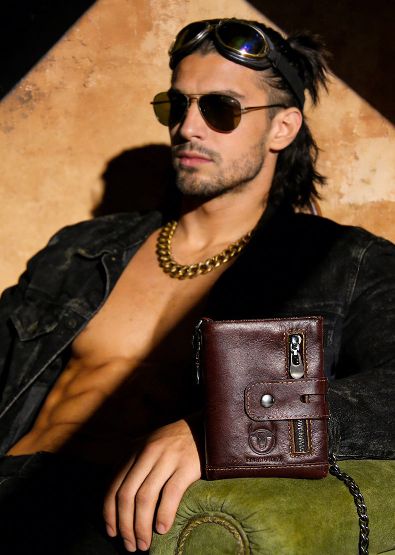 BullCaptain Premium Leather Wallet
