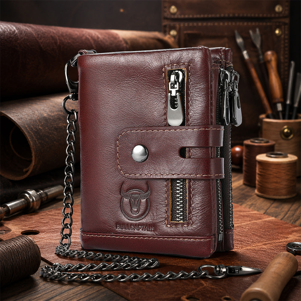 BullCaptain Premium Leather Wallet