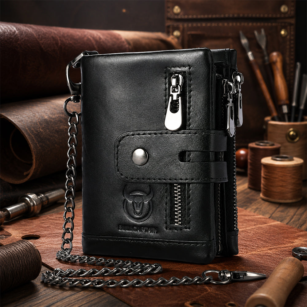 BullCaptain Premium Leather Wallet