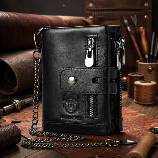 BullCaptain Premium Leather Wallet
