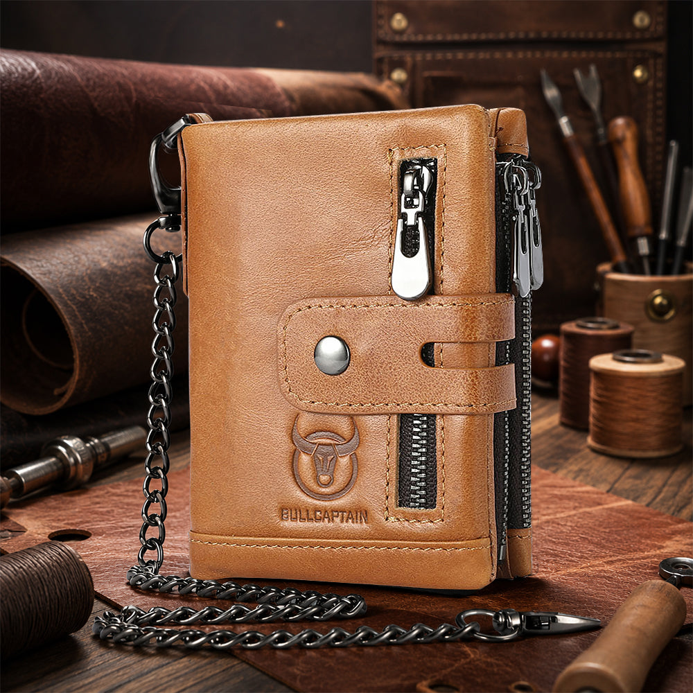 BullCaptain Premium Leather Wallet