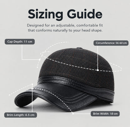 Men's Earflap Baseball Cap