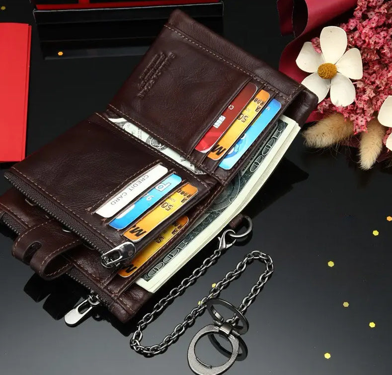 BullCaptain Premium Leather Wallet
