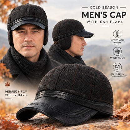 Men's Earflap Baseball Cap