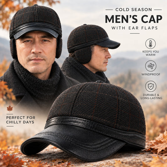 Men's Earflap Baseball Cap