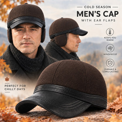 Men's Earflap Baseball Cap