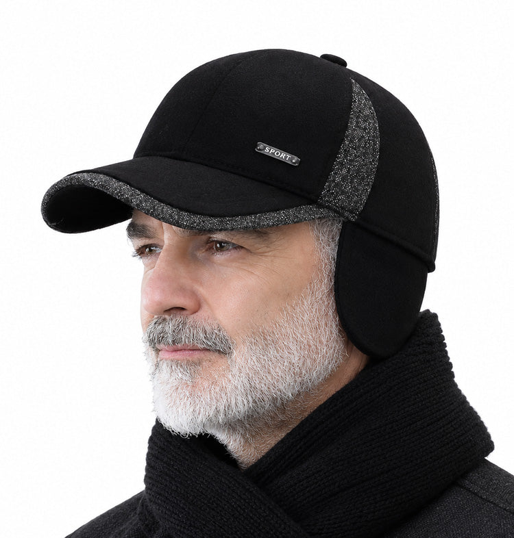 Earflap Baseball Cap 2 in 1