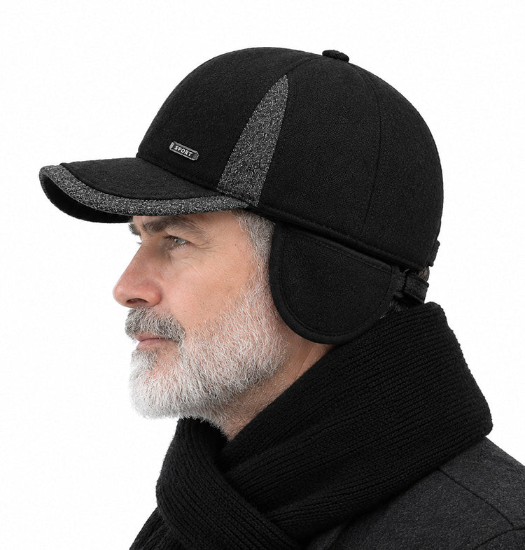Earflap Baseball Cap 2 in 1