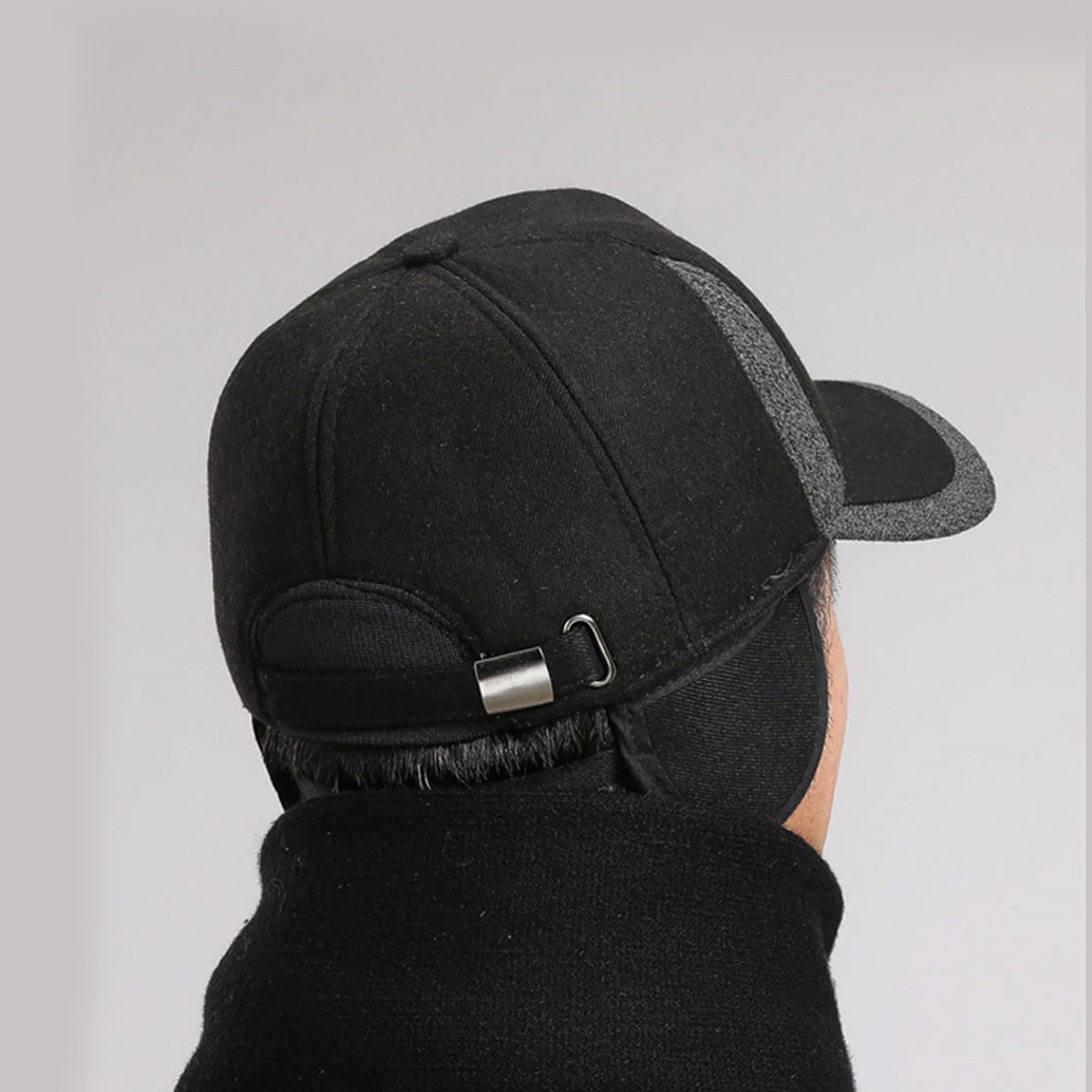 Earflap Baseball Cap 2 in 1