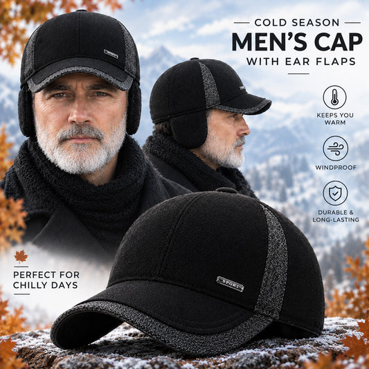 Earflap Baseball Cap 2 in 1