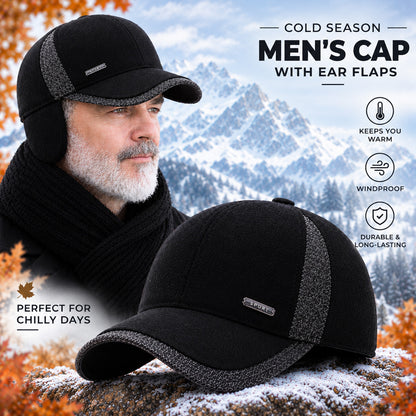 Earflap Baseball Cap 2 in 1