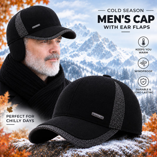 Earflap Baseball Cap 2 in 1