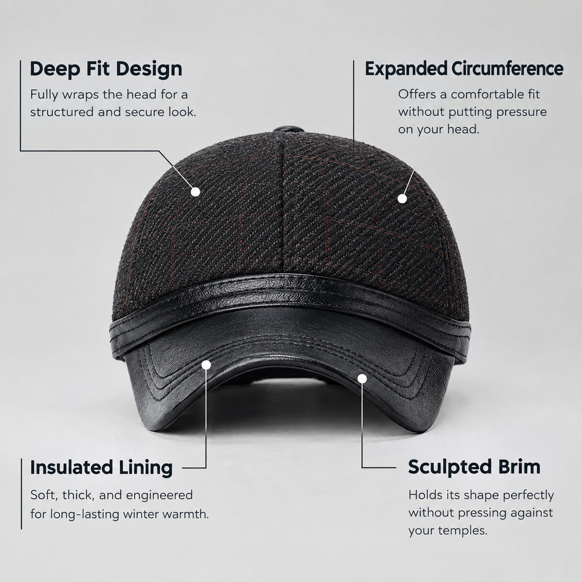 Men's Earflap Baseball Cap
